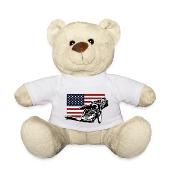 Speedway - USA Flag - Teddy - Weiß - Vorne