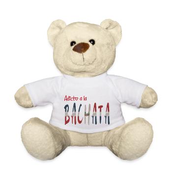 Adicto a la Bachata RD - Nounours - blanc - Devant