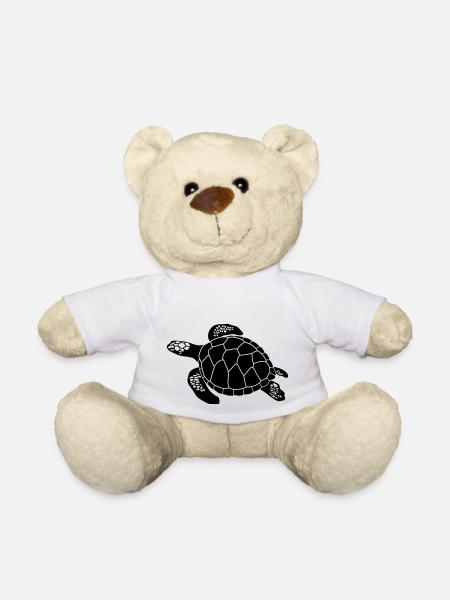Schildkröte - Teddy - Weiß