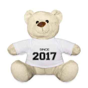 Since 2017 | Athletic Varsity Style Date - Teddy Bear - white - Front