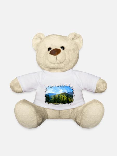 mountains - Teddy Bear - white