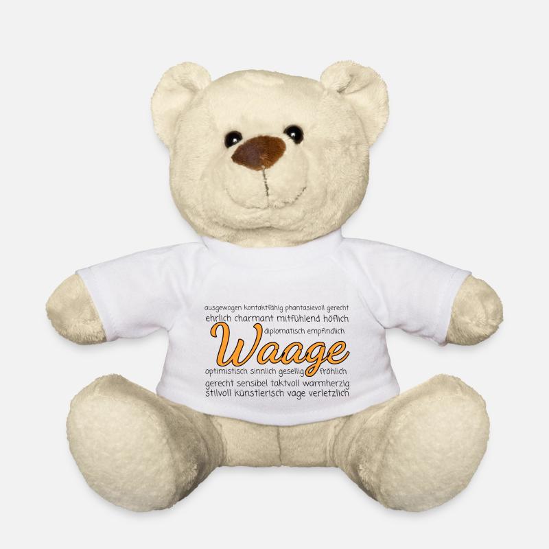 Sternzeichen Waage Eigenschaften - Teddy - Weiß