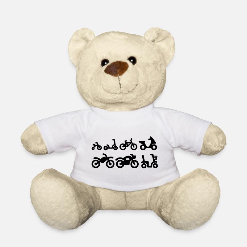 Evolution Motorrad Motorrad Motocross Fahrrad - Teddy - Weiß