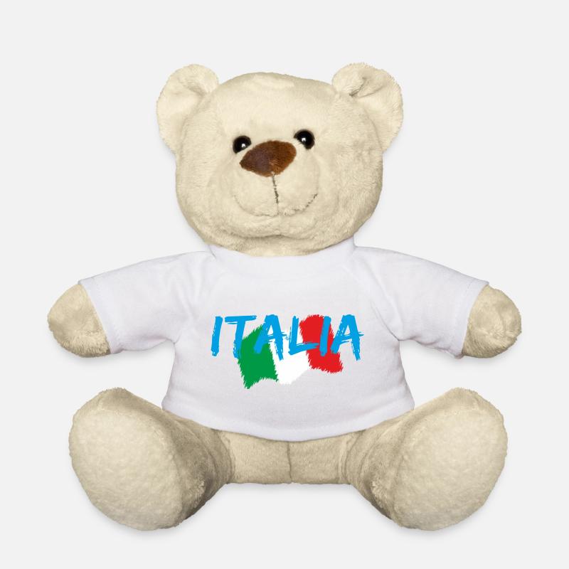 Italy Edo blue - Teddy Bear - white