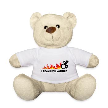Ich werde mit meinem Rollstuhl für nichts bremsen # - Teddy - Weiß - Vorne