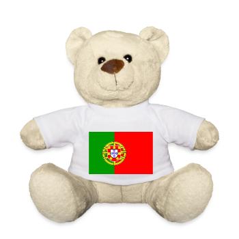 Flag of Portugal - Teddy Bear - white - Front
