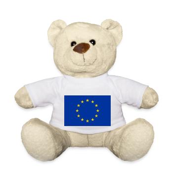 Armoiries de l'Europe - Nounours - blanc - Devant