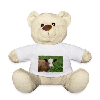 The cow - Teddy Bear - white - Front