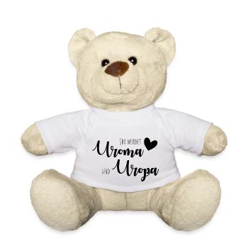 Ihr werdet Uroma und Uropa - Teddy - Weiß - Vorne