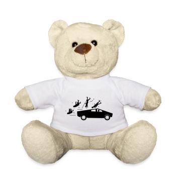evolution accident tesla cybertruck by musk - Teddy Bear - white - Front