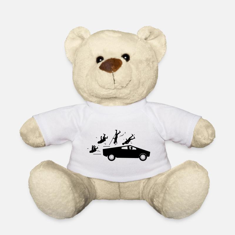 Evolution accident Tesla Cybertruck par Musk - Nounours - blanc