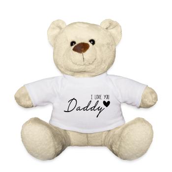 I love you daddy - Nounours - blanc - Devant