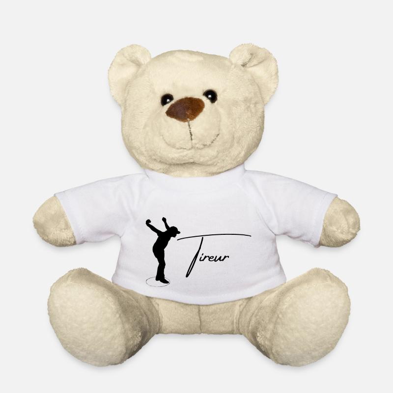 Boule Silhouette Tireur - Nounours - blanc