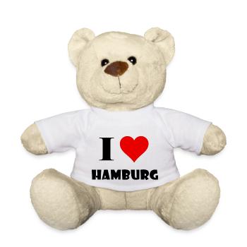 I Love Hamburg - Teddy - Weiß - Vorne