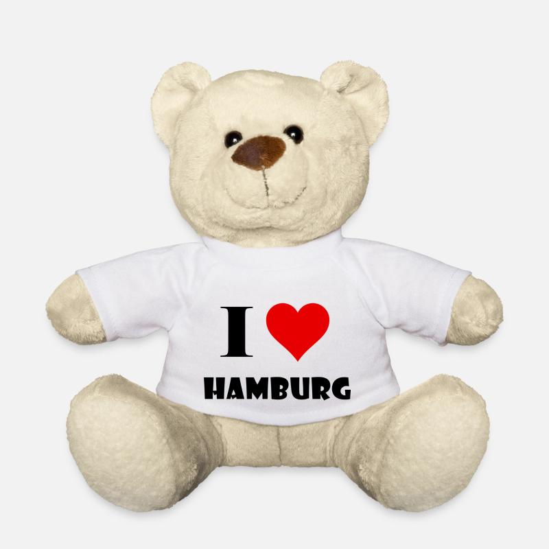 I Love Hamburg - Teddy - Weiß