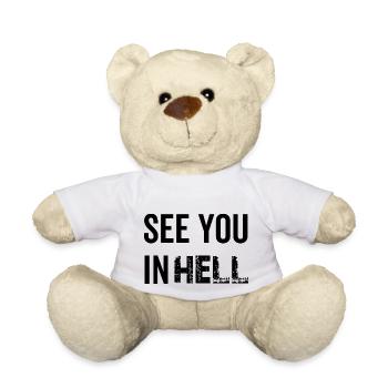 See You In Hell - Teddy Bear - white - Front