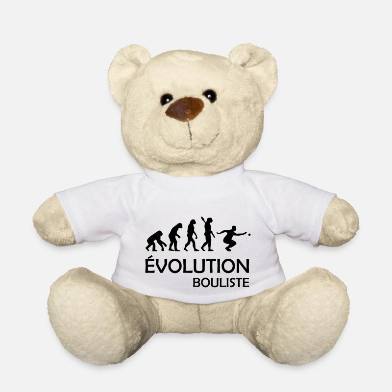 Évolution bouliste / humour pétanque - Nounours - blanc