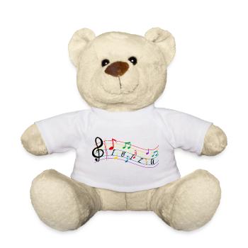 Noten ibiza - Noten für Musik - Kook Art - Teddy - Weiß - Vorne