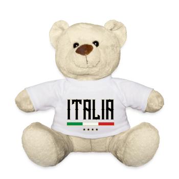 ITALIA ITALIEN FLAGGE FUSSBALL - Teddy Bear - white - Front