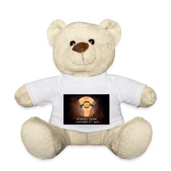 Reden ist Silber, Schweigen ist Gold Sprichwörter - Teddy - Weiß - Vorne