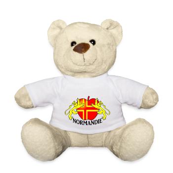Normandie blason - Nounours - blanc - Devant