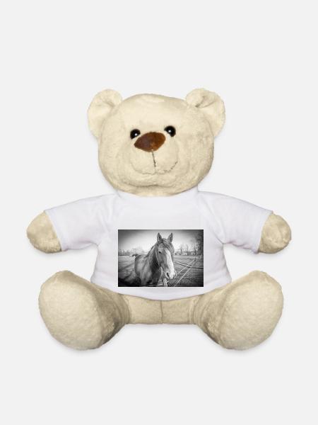 das Pferd - Teddy - Weiß