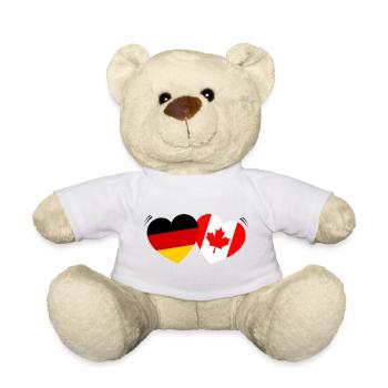 Amour germano-canadien - Nounours - blanc - Devant