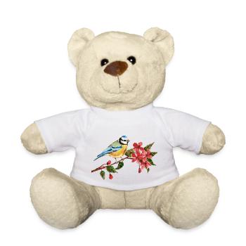 Bunter Vogel - Teddy - Weiß - Vorne