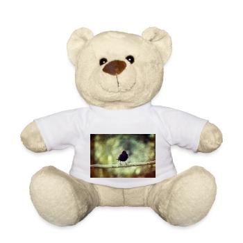 The blackbird - Teddy Bear - white - Front