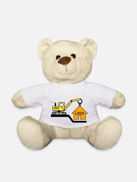 Bagger - Teddy - Weiß