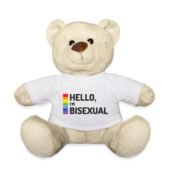 Hallo, ich bin bisexuell - Teddy - Weiß - Vorne