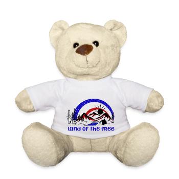 Land Of The Free - Teddy Bear - white - Front