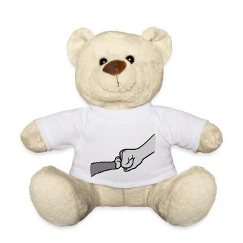 Katze Brofist Fist Pump - Teddy - Weiß - Vorne