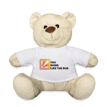 Brillez comme le soleil, et tout le monde sourit en retour - Nounours - blanc - Devant