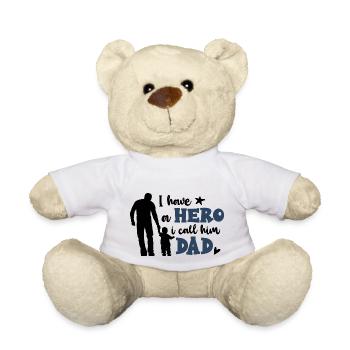 I have a Hero i call him Dad - Teddy - Weiß - Vorne