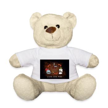 Schere, Stein, Papier,Rock, Paper, Scissors - Teddy - Weiß - Vorne