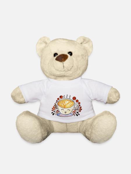 Happy Coffee Cup - Teddy - Weiß
