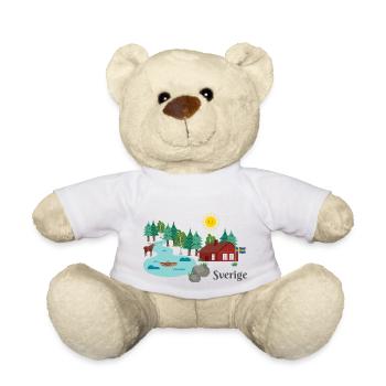 Sverige Schweden - Teddy - Weiß - Vorne