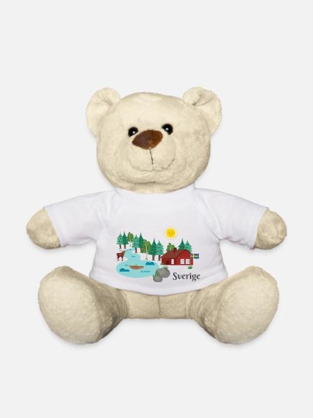Sverige Schweden - Teddy - Weiß