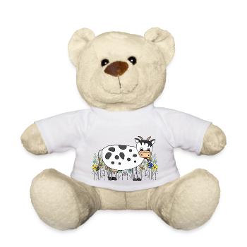 Cow - Teddy Bear - white - Front