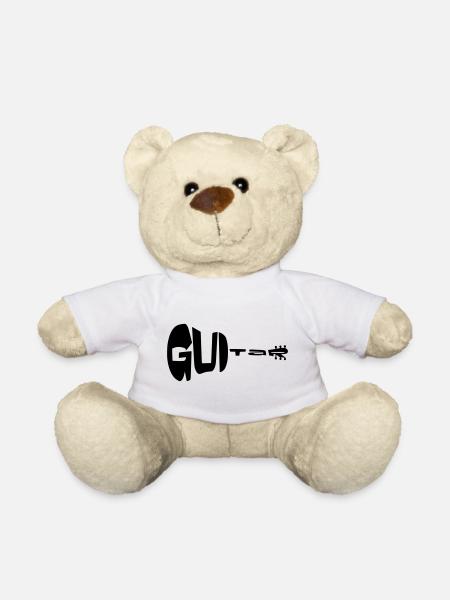 Gitarre in Form einer Gitarre * - Teddy - Weiß