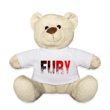 Fury Rot & Schwarz - Teddy - Weiß - Vorne