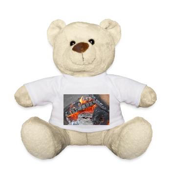 Close up of embers - Teddy Bear - white - Front