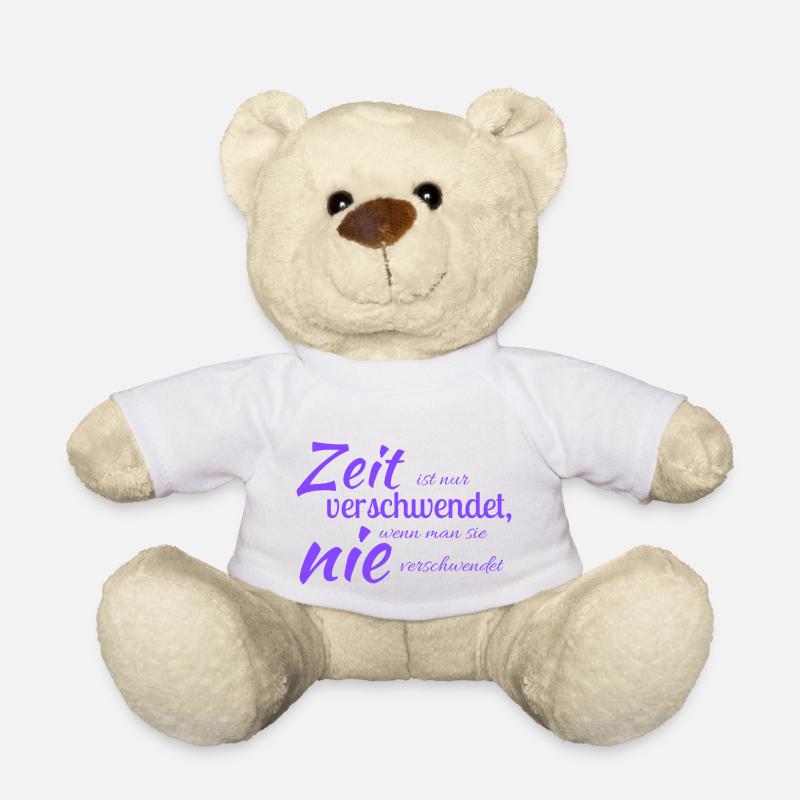 Zeitverschwendung - Teddy - Weiß