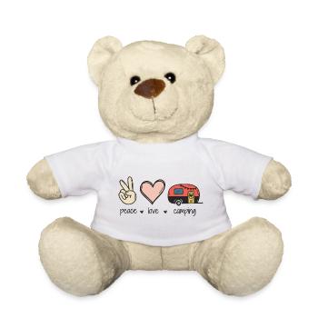 Frieden Liebe Camping - Teddy - Weiß - Vorne