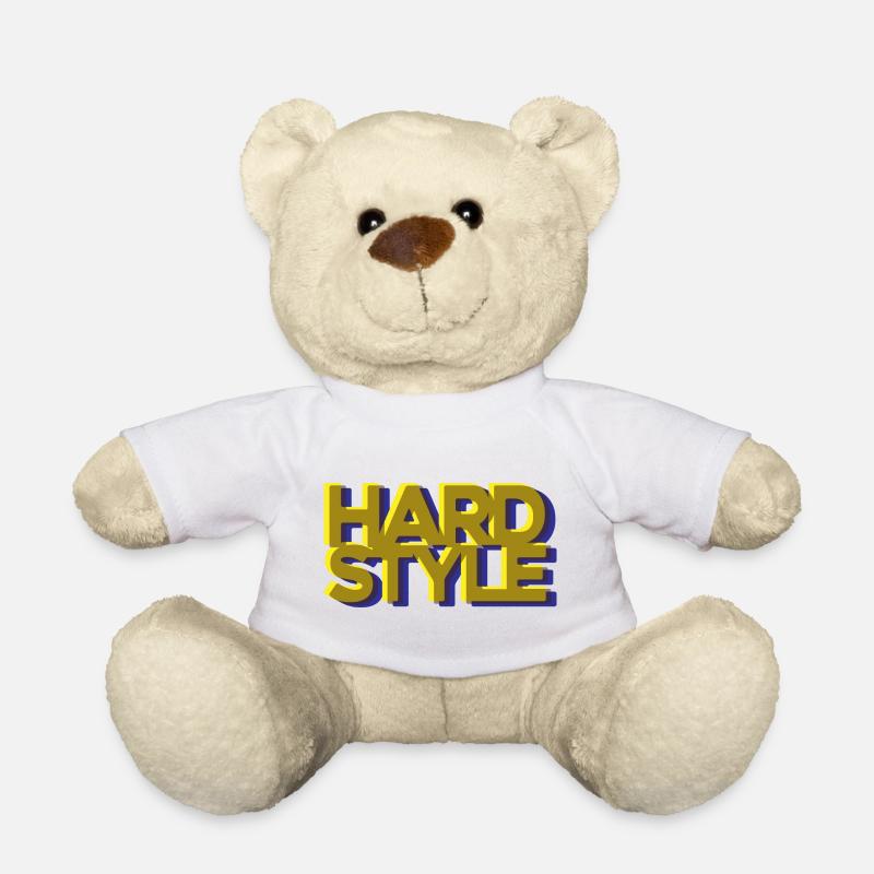 Hardstyle Glitch Gabber Frenchcore Hard Techno - Teddy Bear - white
