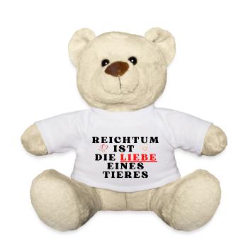 Reichtum ist die Liebe eine tieres Tierliebe - Teddy - Weiß - Vorne