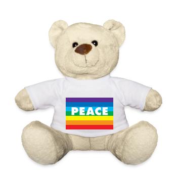 PEACE Ukraine - Teddy - Weiß - Vorne