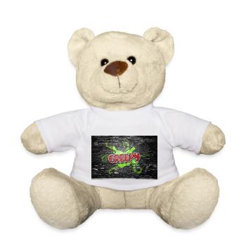 Effrayant Halloween Comic Style Graffiti Lettering sur - Nounours - blanc - Devant
