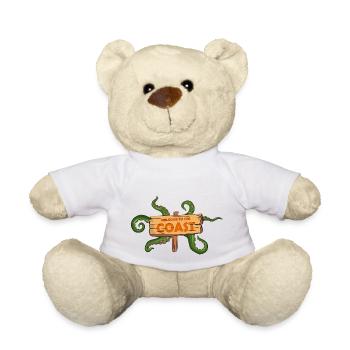 Bienvenue sur la côte Spooky Halloween Comic Style - Nounours - blanc - Devant